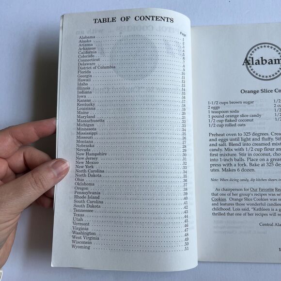 Vintage Cookbook Capitol Cookies Munch Your Way Across the USA Paperback - Picture 3 of 10